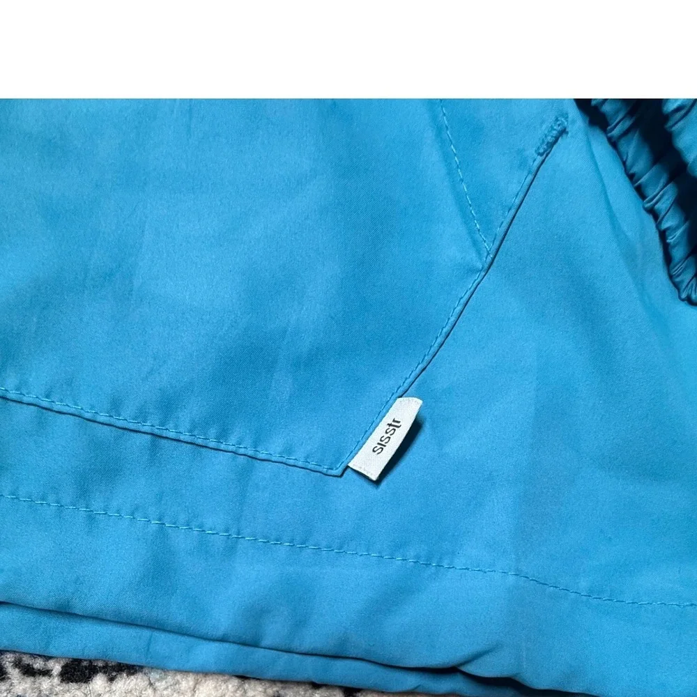 Sisstrevolution Respect The Sea Colorblock Windbreaker Pullover Jacket Blue XS